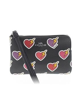Coach Heart Bolt Print Wristlet NWOT
